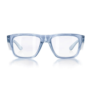 Fusions Blue Frame Clear Lens Safety Glasses