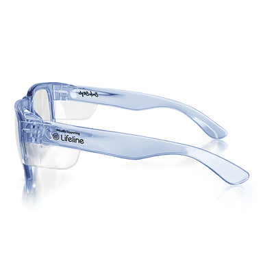 Fusions Blue Frame Clear Lens