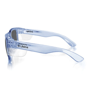 Fusions Blue Frame Polarised Lens Safety Glasses