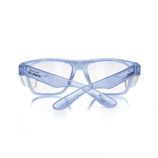 Fusions Blue Frame Clear Lens Safety Glasses