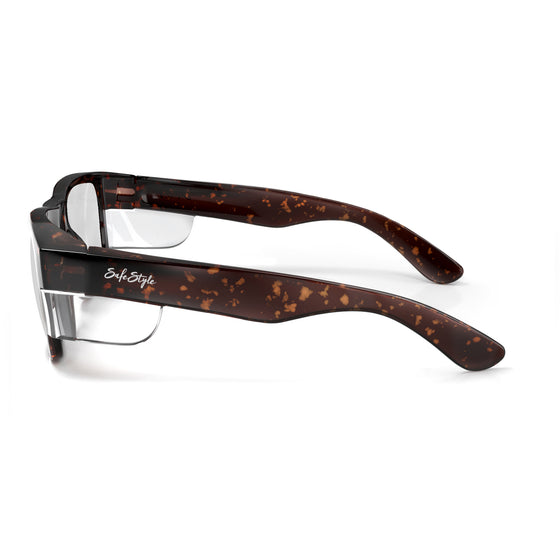 Fusions Brown Tort Prescription Safety Glasses