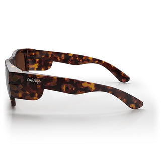 Fusions Matte Brown Tort Frame Brown Polarised Lens Safety Glasses
