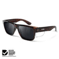 Fusions Brown Tort Frame Polarised Lens Safety Glasses