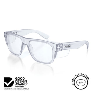 Fusions Clear Prescription Safety Glasses