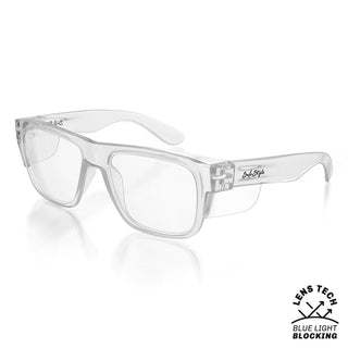 Fusions Clear Frame Blue Light Blocking Lens Safety Glasses