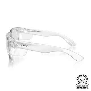 Fusions Clear Frame Blue Light Blocking Lens Safety Glasses