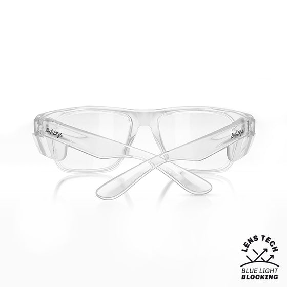 Fusions Clear Frame Blue Light Blocking Lens Safety Glasses