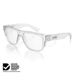 Fusions Clear Frame Clear Lens Safety Glasses
