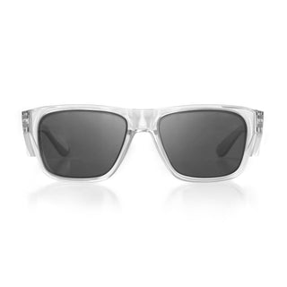 Fusions Clear Frame Tinted Lens Safety Glasses
