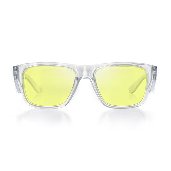 Fusions Clear Frame Yellow Lens