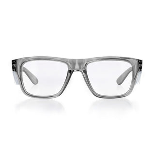Fusions Graphite Frame Clear Lens Safety Glasses