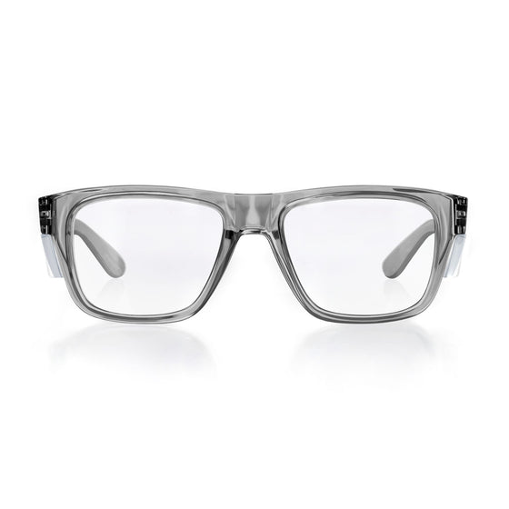 Fusions Graphite Frame Clear Lens Safety Glasses