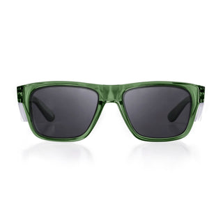 Fusions Green Frame Polarised Lens Safety Glasses