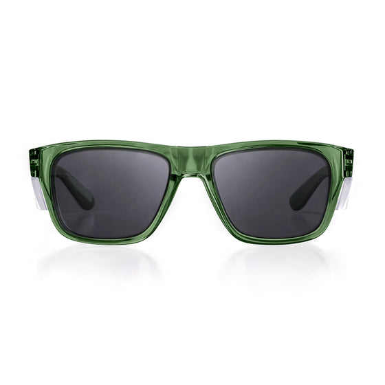 Fusions Green Frame Polarised Lens Safety Glasses
