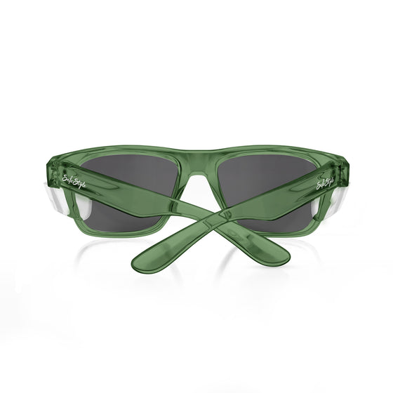 Fusions Green Frame Polarised Lens Safety Glasses