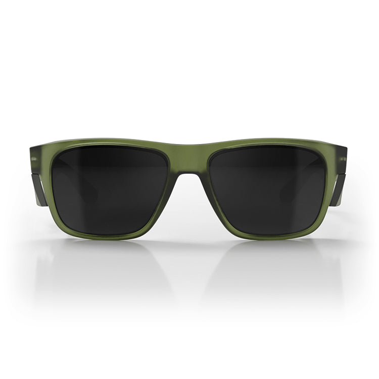 Fusions Matte Moss Green Frame Polarised Lens Safety Glasses
