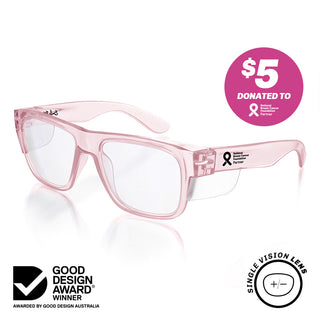 Fusions Pink Prescription Safety Glasses