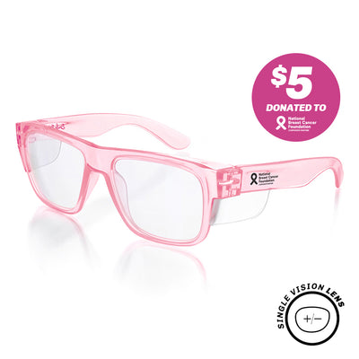 Fusions Pink Prescription Safety Glasses