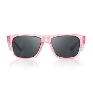 Fusions Pink Frame Polarised Lens Safety Glasses