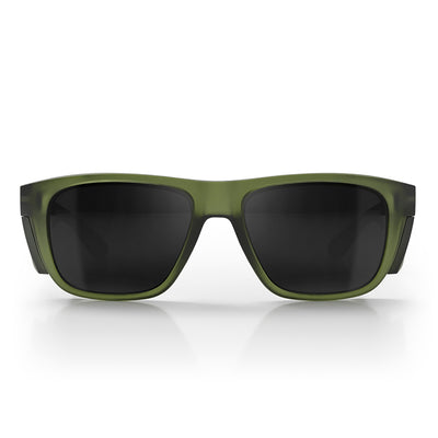 Fusions XL Matte Moss Green Frame Polarised Lens Safety Glasses