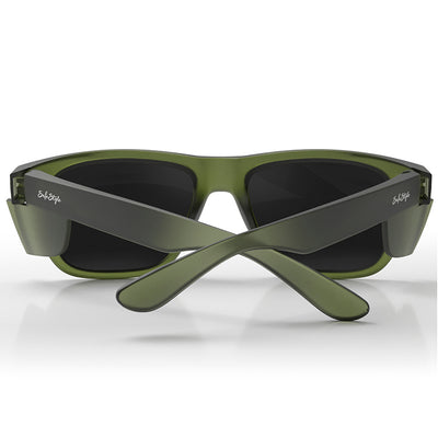 Fusions XL Matte Moss Green Frame Polarised Lens Safety Glasses