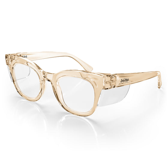 Harps Champagne Frame Prescription Safety Glasses