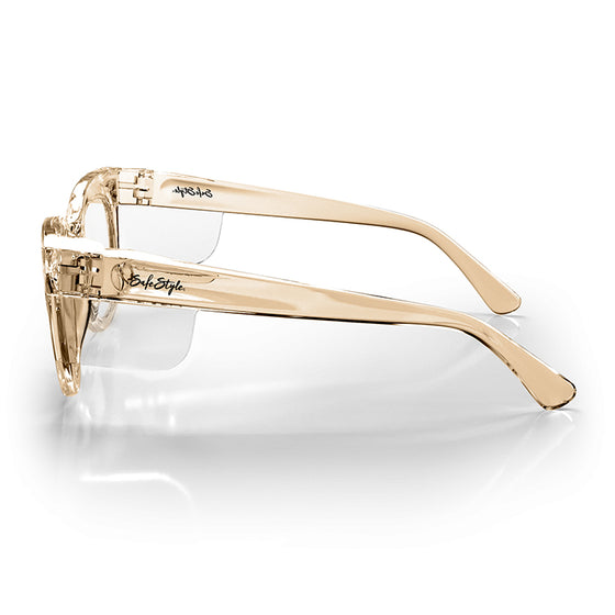 Harps Champagne Frame Prescription Safety Glasses