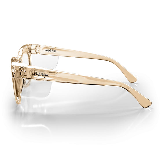 Harps Champagne Frame Prescription Safety Glasses