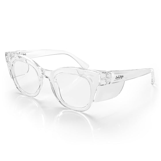 Harps Clear Frame Clear Lens Safety Glasses