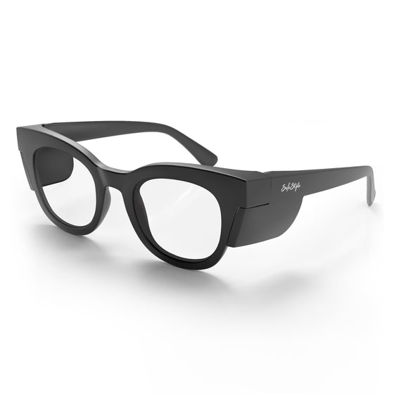 Harps Matte Black Frame Prescription Safety Glasses