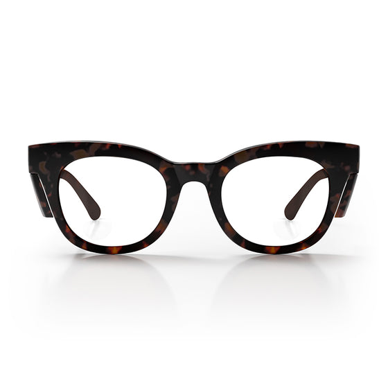 Harps Matte Brown Tort Frame Prescription Safety Glasses