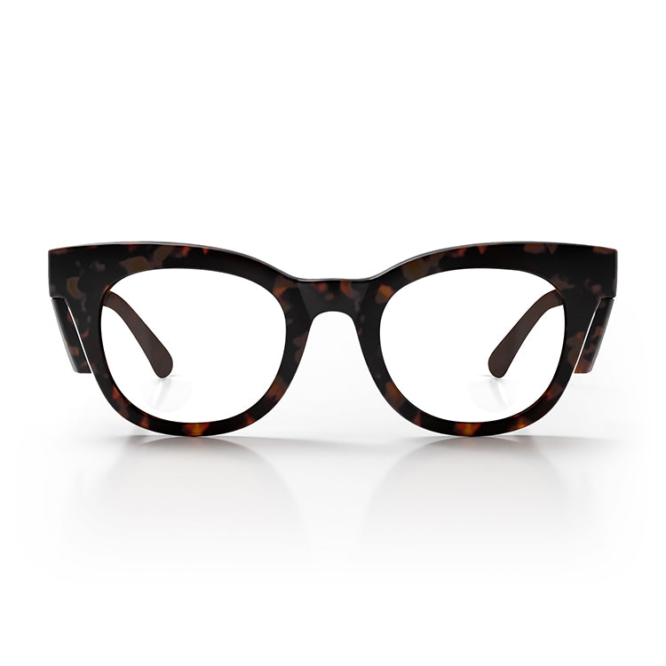 Harps Matte Brown Tort Frame Prescription Safety Glasses