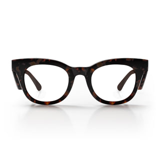 Harps Matte Brown Tort Frame Prescription Safety Glasses