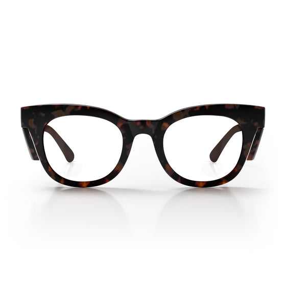 Harps Matte Brown Tort Frame Prescription Safety Glasses