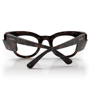 Harps Matte Brown Tort Frame Prescription Safety Glasses