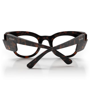 Harps Matte Brown Tort Frame Prescription Safety Glasses