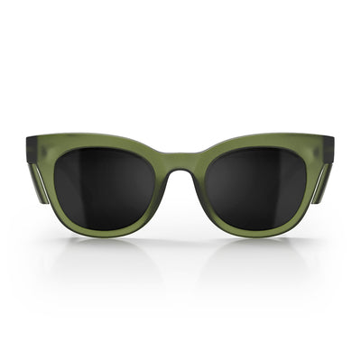 Harps Matte Matte Moss Green Frame Polarised Lens Safety Glasses