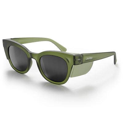 Harps Matte Matte Moss Green Frame Polarised Lens Safety Glasses