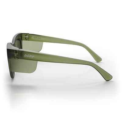 Harps Matte Matte Moss Green Frame Polarised Lens Safety Glasses