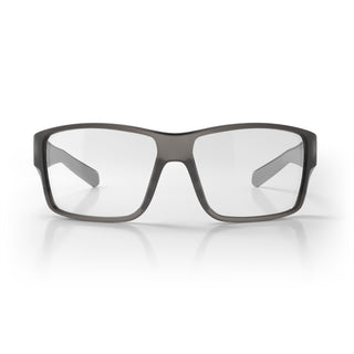 Keels Matte Graphite Frame Clear Lens Safety Glasses