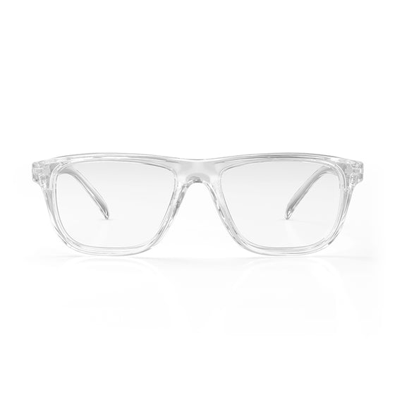 Lites Square Clear Frame Clear Lens Safety Glasses