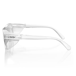 Lites Square Clear Frame Clear Lens Safety Glasses