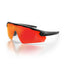 Phantoms Matte Black Frame Reflectors Red Lens Safety Glasses