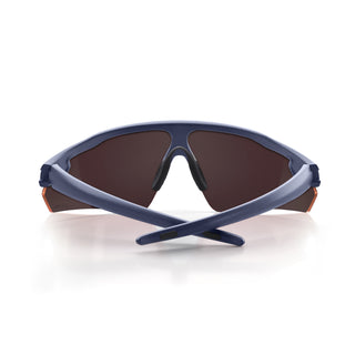 Phantoms Matte Navy Reflectors Red Lens Safety Glasses