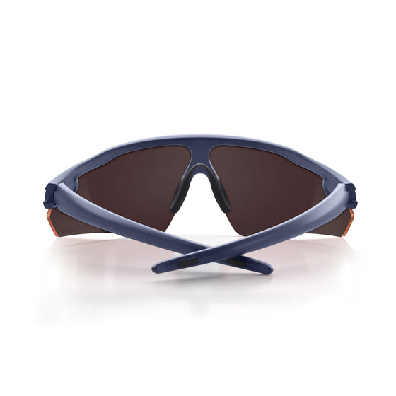 Phantoms Matte Navy Reflectors Red Lens Safety Glasses