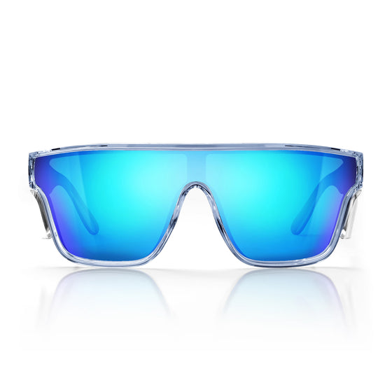 Primes Blue Frame Reflectors Blue Lens Safety Glasses
