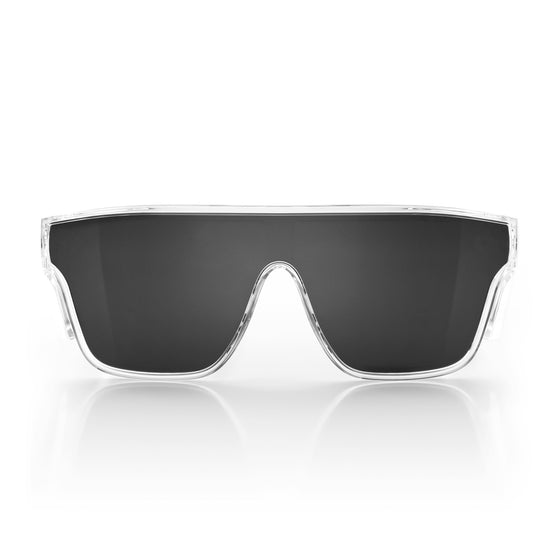 Primes Clear Frame Tinted Lens Safety Glasses