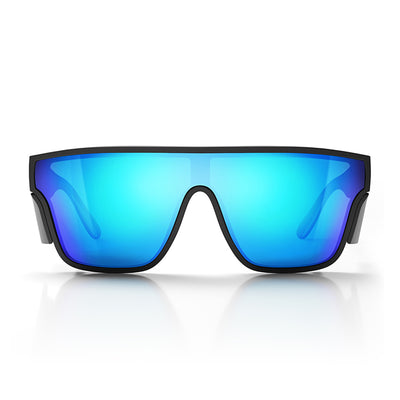 Primes Matte Black Frame Reflectors Blue Lens