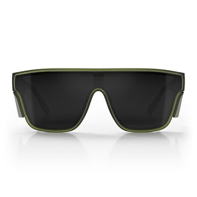 Primes Matte Moss Green Frame Polarised Lens Safety Glasses