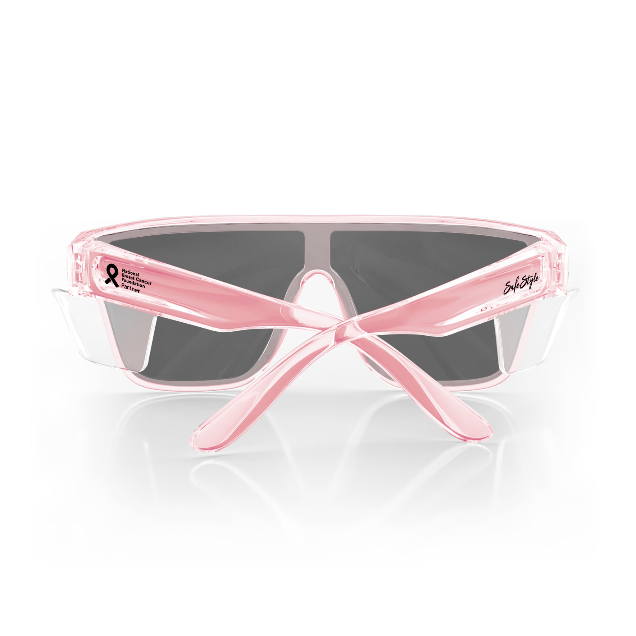 Primes Pink Frame Grey Polarised Lens Safety Glasses – SafeStyle Eyewear